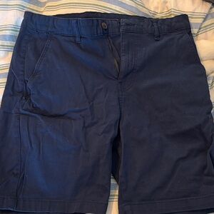 Classic Navy Flat Front Men's Shorts